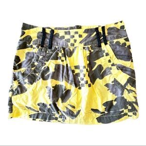 Vans Off The Wall Yellow and Black Mini Skirt - 7